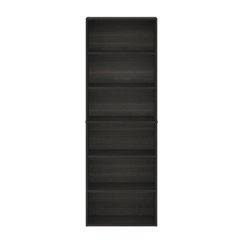 Espresso Ahşap 6 Raflı Yüksek Kitaplık - 181 cm - 314117