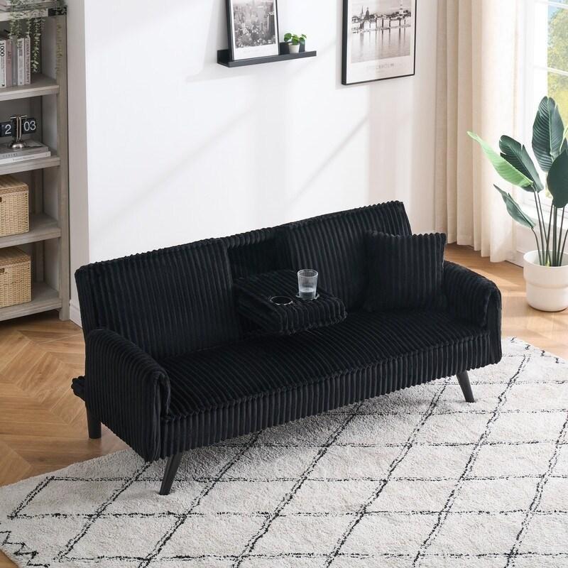 Fitilli Kadife Bardaklıklı El Yapımı 2 Kişilik Bohem Koltuk - 182 cm - 283164