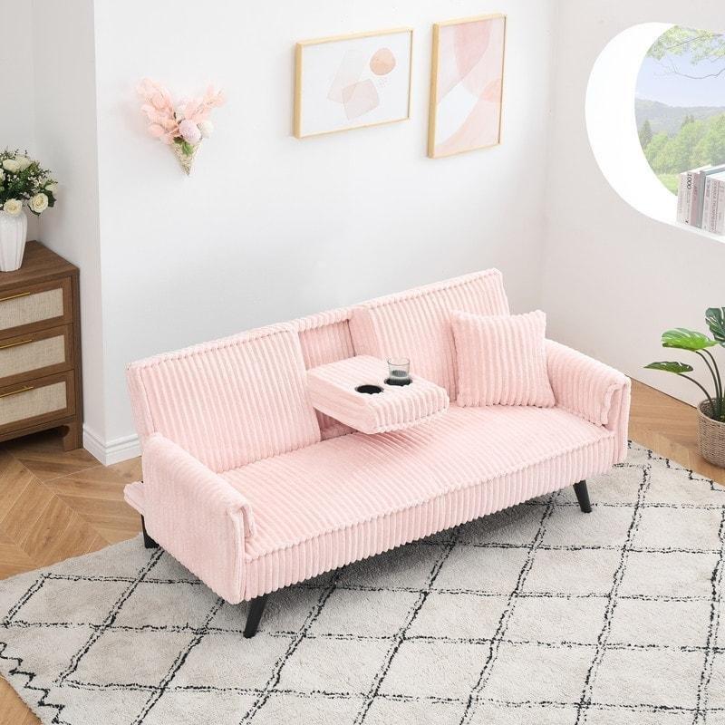 Fitilli Kadife Bardaklıklı El Yapımı 2 Kişilik Bohem Koltuk - 182 cm - 283164