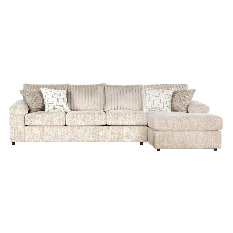 Geniş Fitilli Kadife Kumaş Sağ Uzanmalı L Şekilli Köşe Koltuk - 310x163 cm - 258999