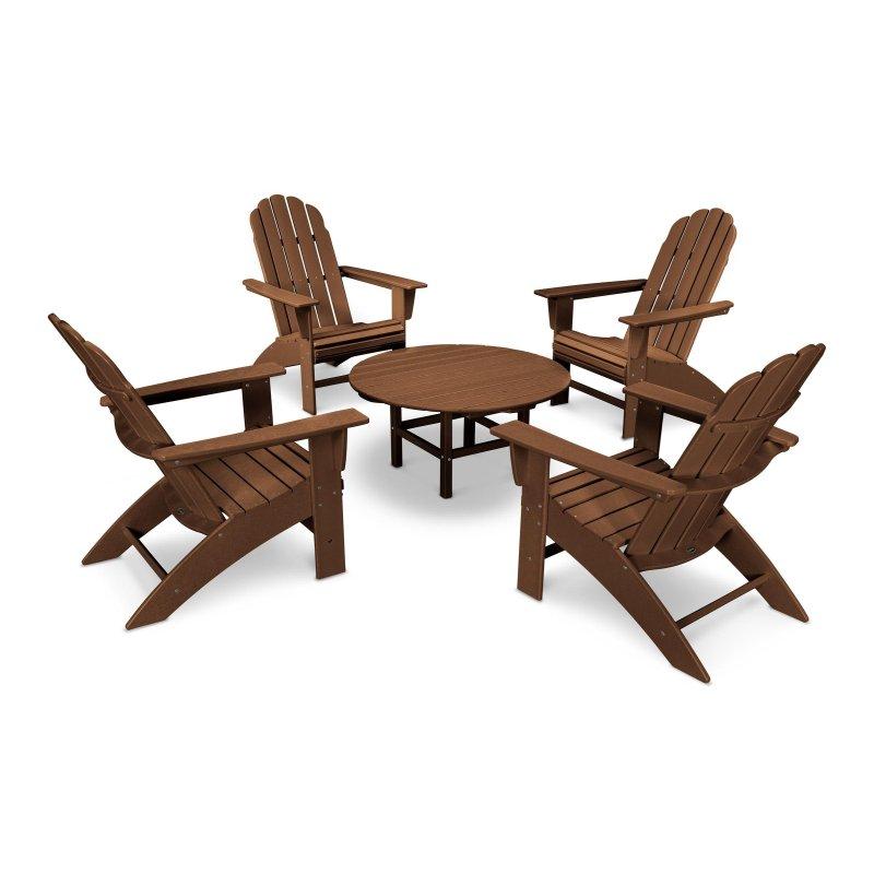 Geri Dönüştürülmüş Plastik 5 Parça 4 Kişilik Adirondack Bahçe Takımı - 273915 Geri Dönüştürülmüş Plastik 5 Parça 4 Kişilik Adirondack Bahçe Takımı - 273915