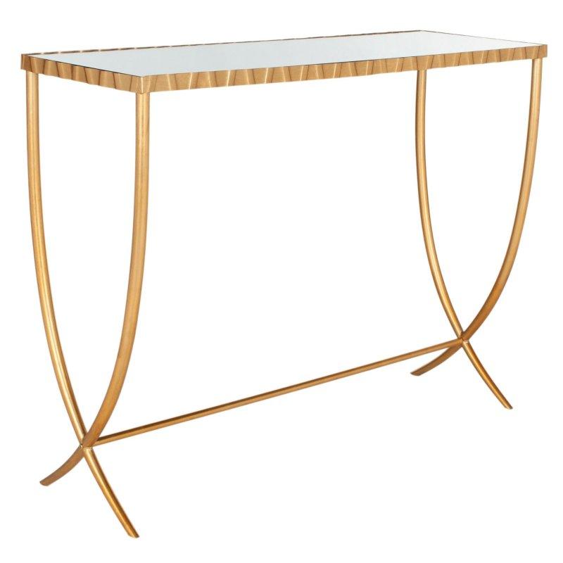 Gold Aynalı Metal Art Nouveau Dresuar - 115x39x87 cm - 330910