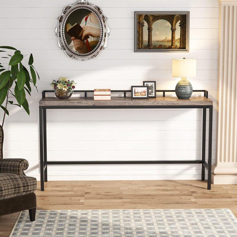 Gold Metal Ayaklı Kahverengi Rustik Tasarım MDF Dresuar - 181 cm - 330794