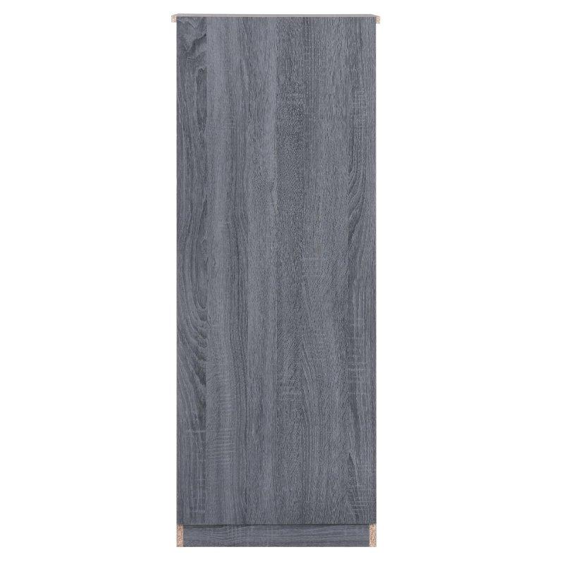 Gri Ahşap 6 Çekmeceli Makaralı Raylı Şifonyer - 117x46 cm - 301030