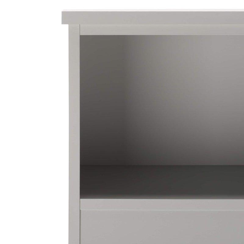 Gri Ahşap Çekmeceli 5 Raflı Kitaplık - 82x36x181 cm - 316904