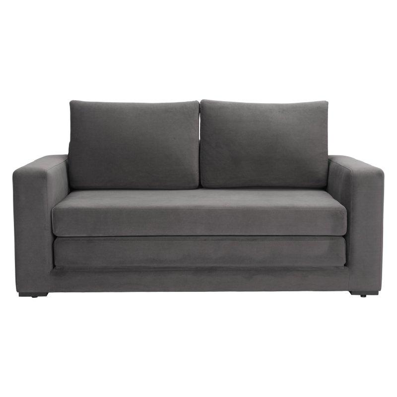 Gri Ahşap Yataklı 2 Kişilik Bohem Koltuk - 158x78 cm - 283189
