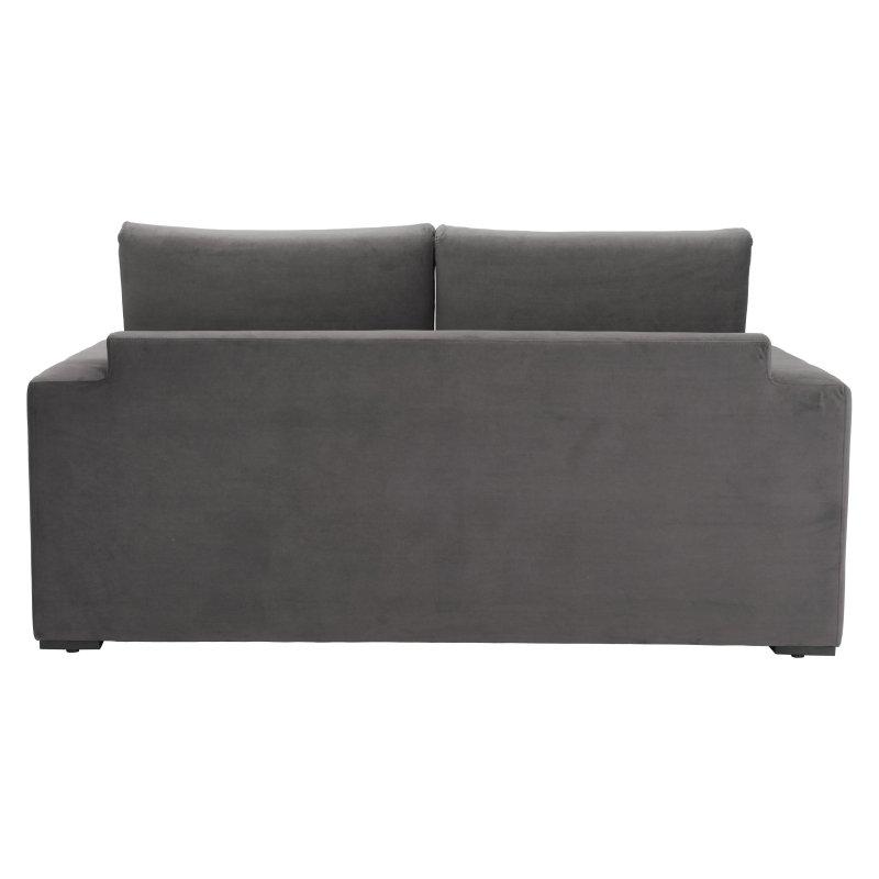 Gri Ahşap Yataklı 2 Kişilik Bohem Koltuk - 158x78 cm - 283189