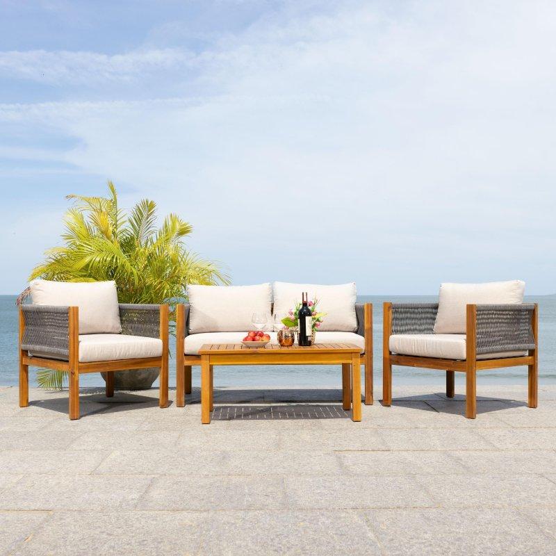 Gri Akasya 4 Parça Modern Bahçe Takımı - 125 cm - 276821