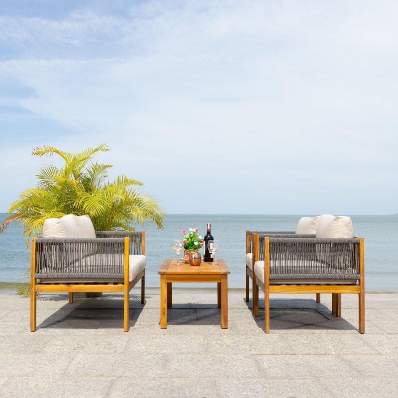 Gri Akasya 4 Parça Modern Bahçe Takımı - 125 cm - 276821
