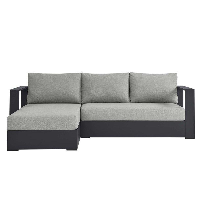 Gri Alüminyum 2 Parça Köşe Bahçe Takımı - 237x153 cm - 272119