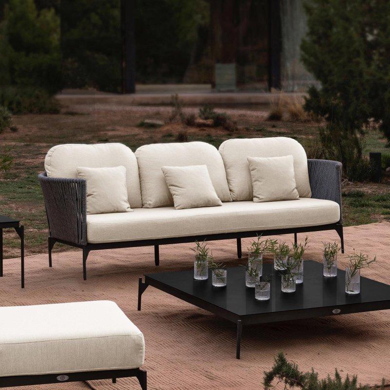 Gri Alüminyum Sunbrella Minderli Dış Mekan Bohem Koltuk - 224x84 cm - 291946 Gri Alüminyum Sunbrella Minderli Dış Mekan Bohem Koltuk - 224x84 cm - 291946