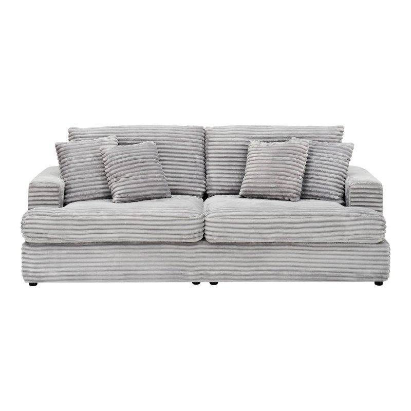 Gri Fitilli Kadife 3 Kademeli Ayarlanabilir Bohem Koltuk - 202 cm - 278921