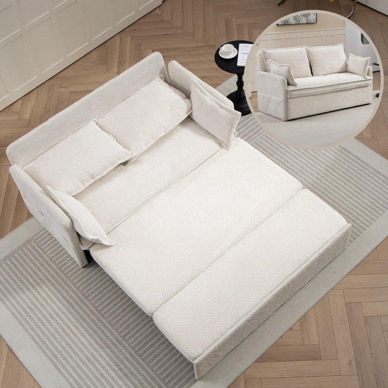 Gri Kadife USB Şarjlı Yataklı Yan Cepli Bohem Koltuk - 200x152x85 cm - 281208