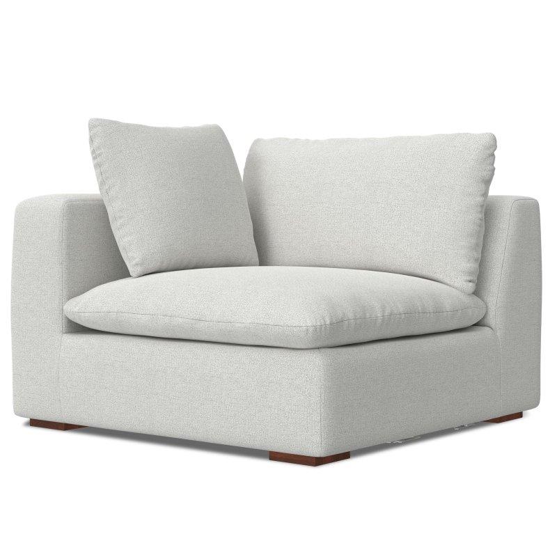 Gri Kadifemsi Şönil Kumaş Modüler 2 Kişilik Bohem Koltuk - 224 cm - 290023