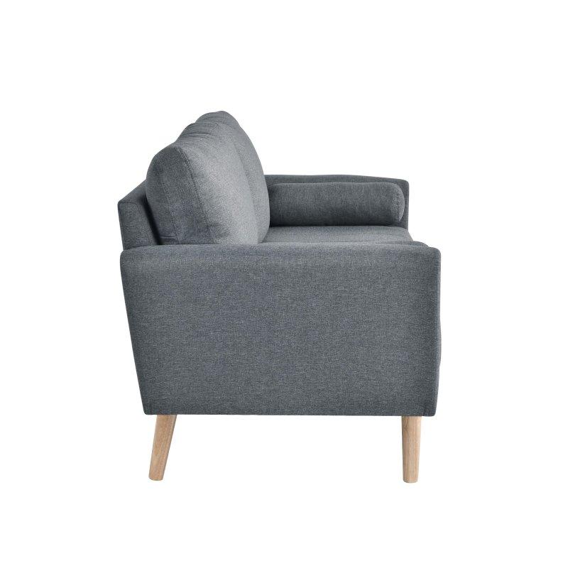 Gri Kanal Kapitoneli 3 Kişilik Bohem Koltuk - 171x171x79 cm - 277173