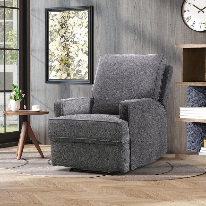 Gri Keten Metal Ayaklı Manuel Mekanizmalı 3 Kademeli Baba Koltuğu - 75 cm - 323217