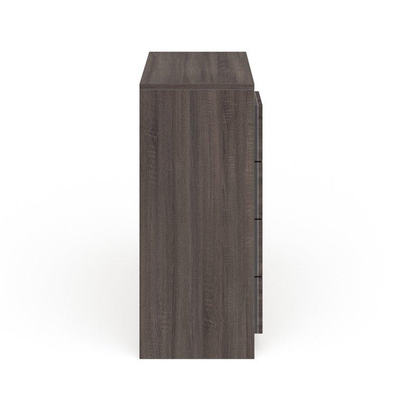 Gri Koyu Meşe ve Laminat 4 Çekmeceli Şifonyer - 93x92x42 cm - 311189