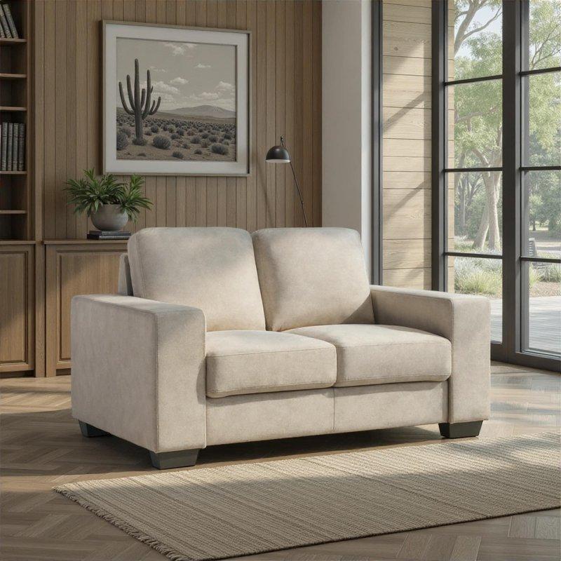 Gri Kumaş Çıkarılabilir Minderli Kare Kollu Bohem Koltuk - 201 cm - 294336