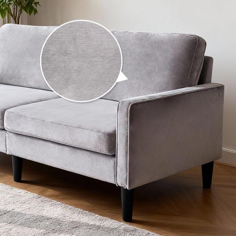 Gri Kumaş Masif Ahşap İskeletli Yastıklı Sırt Kare Kollu Bohem Koltuk - 199 cm - 287137 Gri Kumaş Masif Ahşap İskeletli Yastıklı Sırt Kare Kollu Bohem Koltuk - 199 cm - 287137