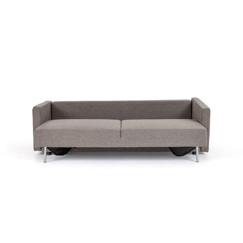 Gri Kumaş Metal Ayaklı Yataklı 3 Kişilik Bohem Koltuk - 224 cm - 283297