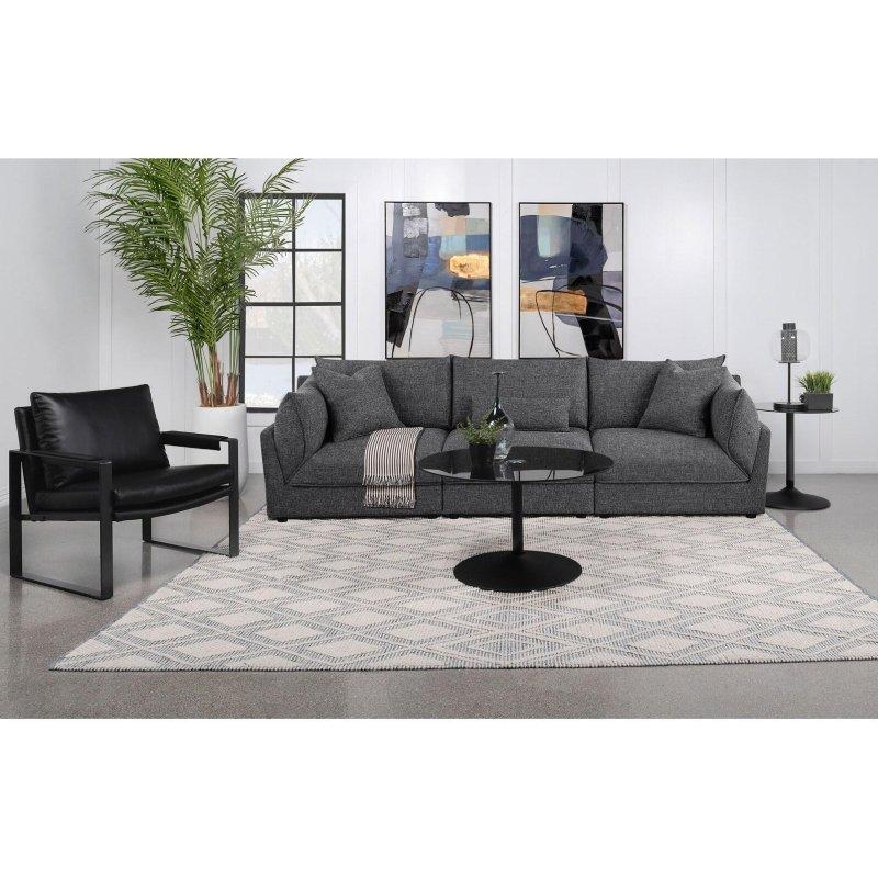 Gri Kumaş Modüler 3 Parçalı Bohem Koltuk - 293 cm - 292319