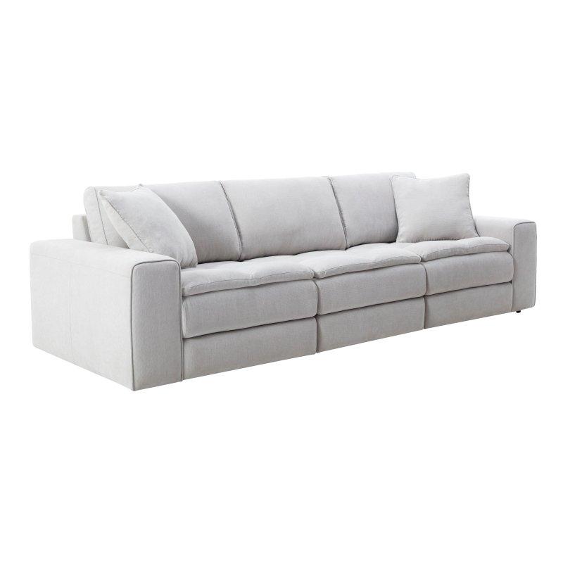 Gri Kumaş Modüler Kapitoneli Bohem Koltuk - 285x112 cm - 278025
