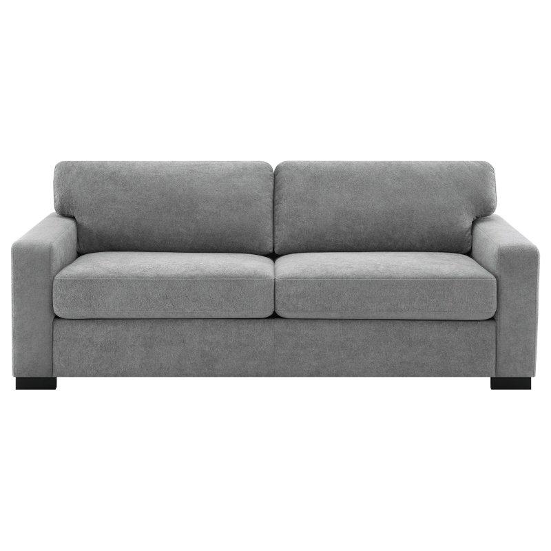 Gri Kumaş Yataklı Çift Taraflı Minderli Bohem Koltuk - 209 cm - 281608