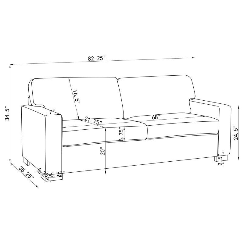 Gri Kumaş Yataklı Çift Taraflı Minderli Bohem Koltuk - 209 cm - 281608