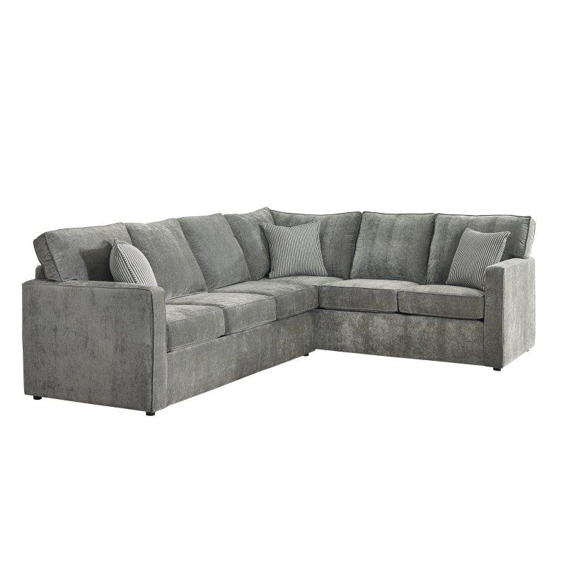 Gri Kumaş Yataklı Sol Köşe Koltuk Jel Bellekli Sünger Yataklı - 280x218 cm - 259883