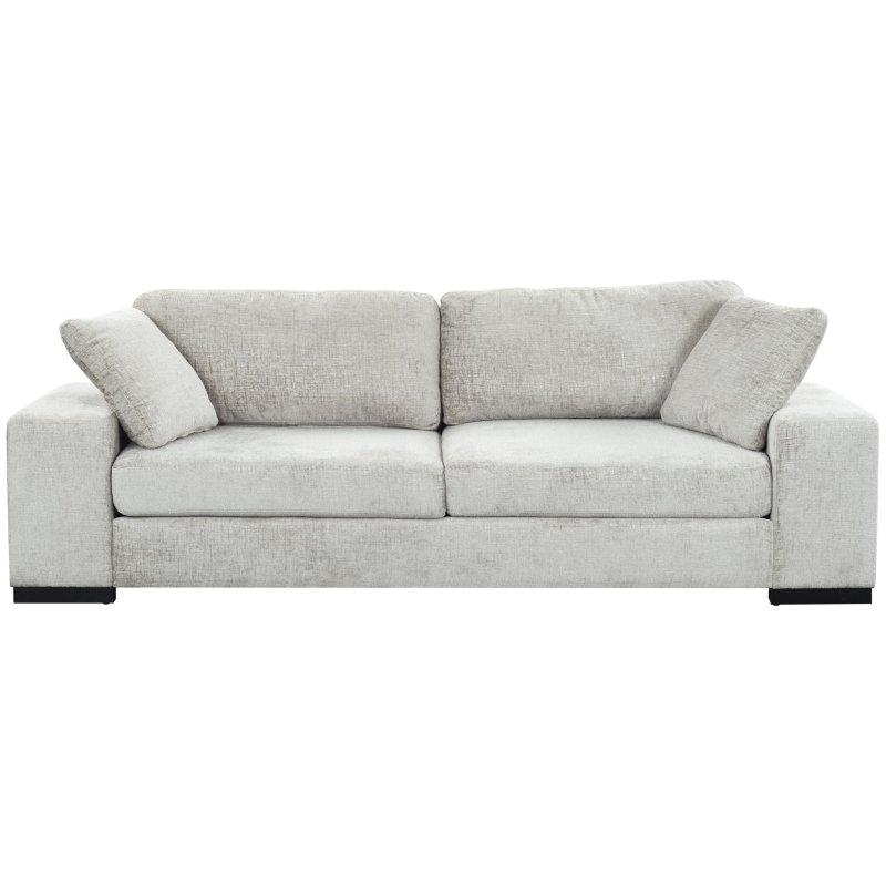 Gri Masif Ahşap Çift Taraflı Minderli Bohem Koltuk - 249x89x84 cm - 289866