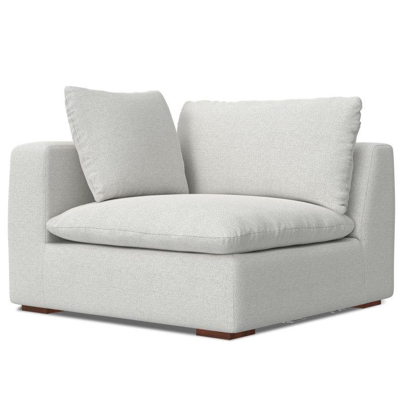 Gri Masif Ahşap Modüler 3 Kişilik Bohem Koltuk - 317 cm - 289003