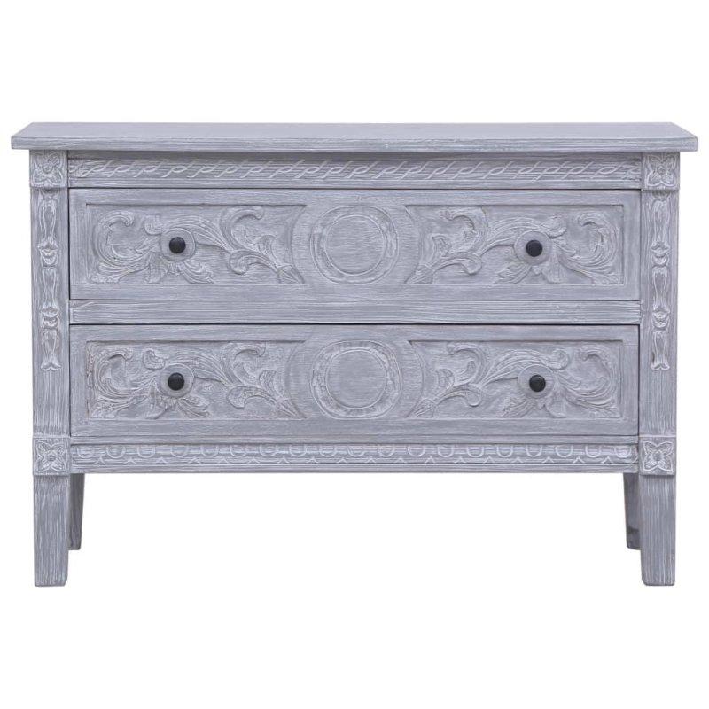 Gri Masif Maun Ağacı 2 Çekmeceli Şifonyer - 90x60x30 cm - 297052