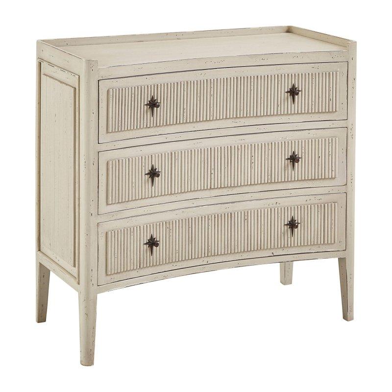 Gri Maun Ağacı 3 Çekmeceli Yivli Şifonyer - 92 cm - 296833