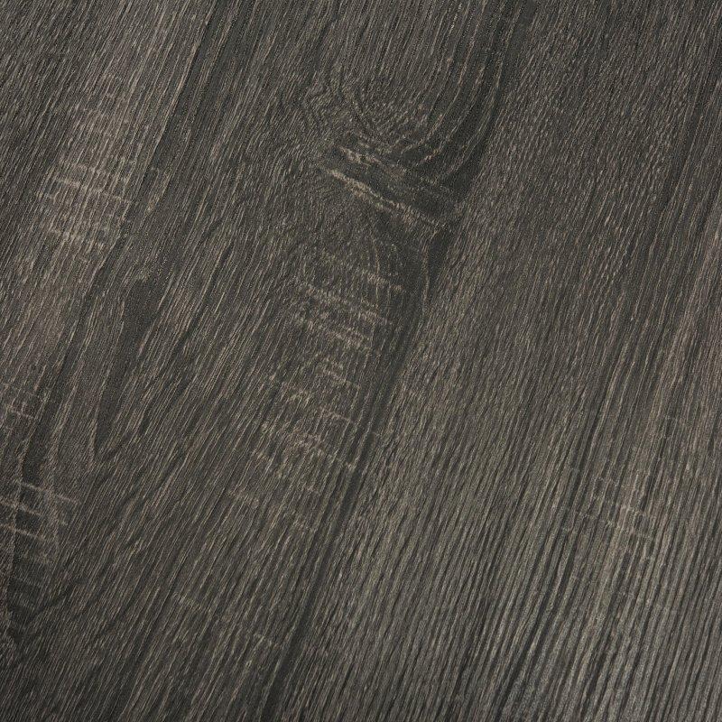 Gri MDF Heykelsi Demir Ayaklı Yuvarlak Orta Sehpa - 90x36 cm - 242401