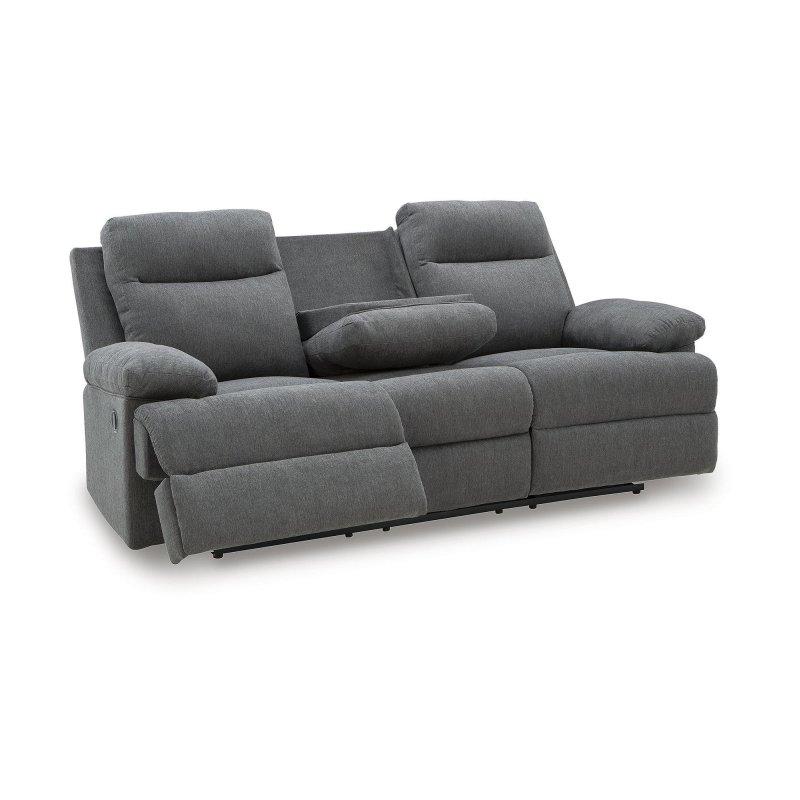 Gri Mekanizmalı ve USB Şarjlı Şönil Kumaş Bohem Koltuk - 219x102x102 cm - 279345