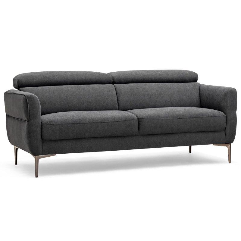 Gri Metal Ayaklı Kumaş Ayarlanabilir Başlıklı Bohem Koltuk - 185 cm - 281370
