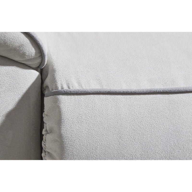 Gri Polyester Elektrikli Mekanizmalı Ayarlanabilir Başlıklı USB Portlu Bohem Koltuk - 295x105x110 cm - 278261