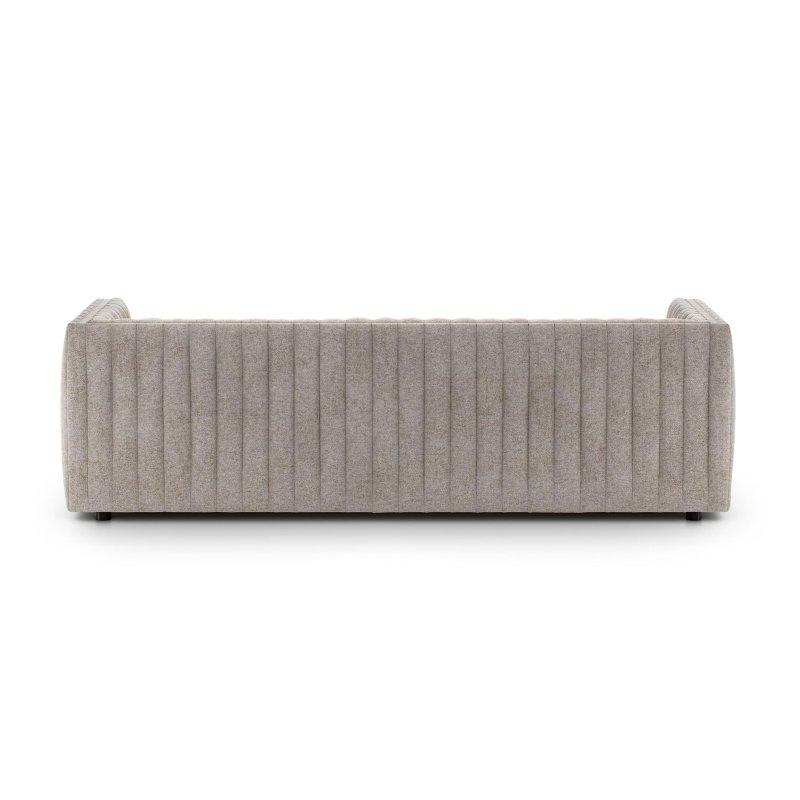 Gri Polyester Kanallı Döşemeli 2 Kişilik Bohem Koltuk - 224x89 cm - 283829