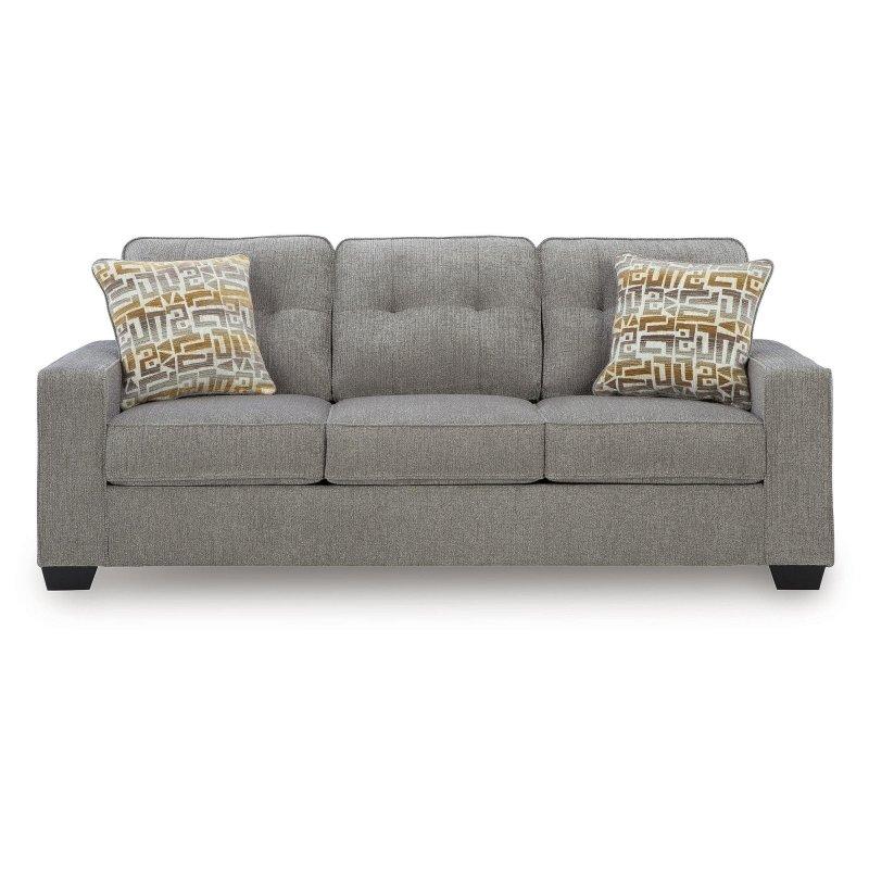 Gri Polyester Kapitoneli Sırtlı Çıkarılabilir Minderli Bohem Koltuk - 224x102x97 cm - 277280