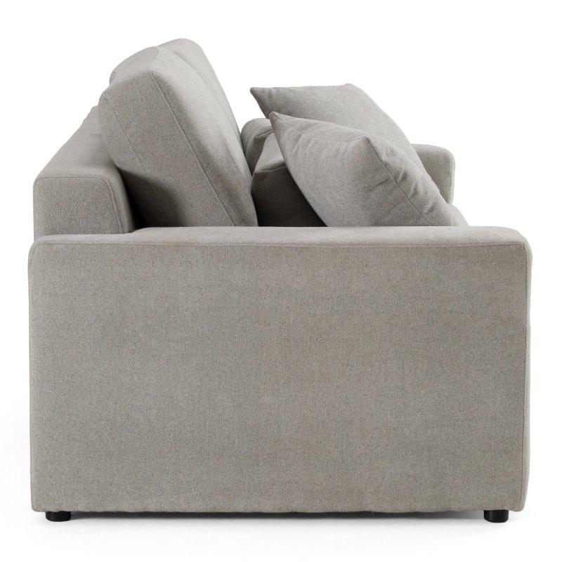 Gri Polyester Kumaş 3 Kişilik Tek Parça Minderli Bohem Koltuk - 232 cm - 291074