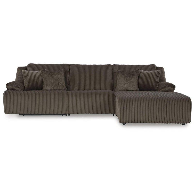 Gri Polyester Kumaş Mekanizmalı Uzanma Modüllü L Köşe Koltuk - 326x188 cm - 257228
