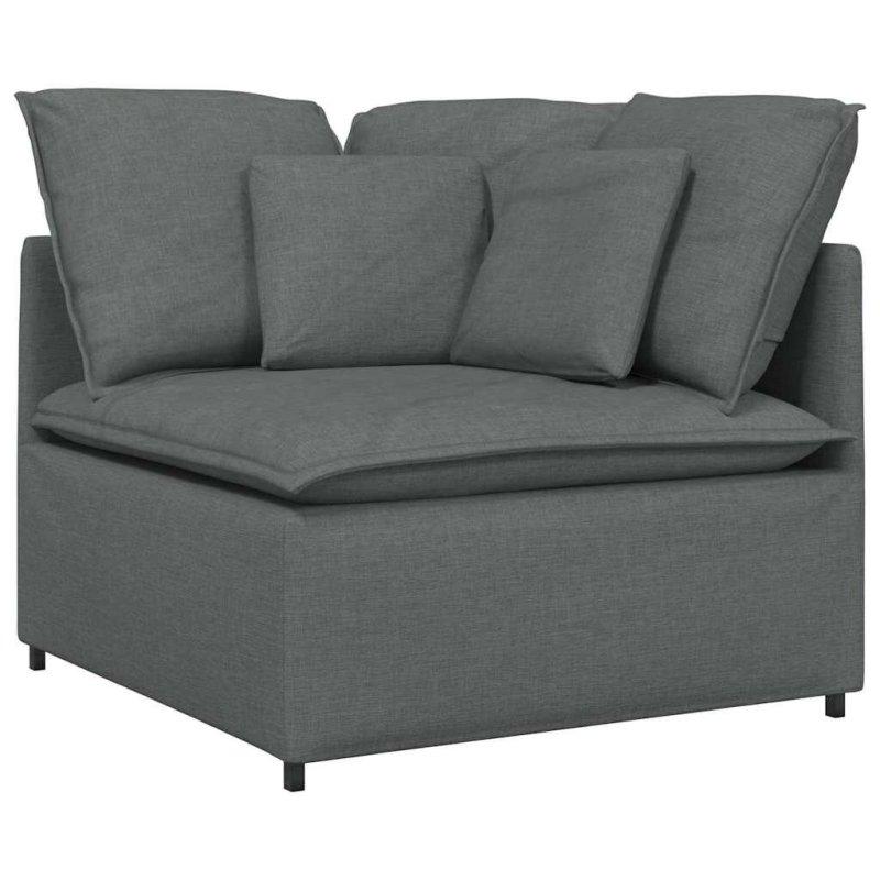 Gri Polyester Kumaş Modüler El Yapımı Bohem Koltuk - 300x101x65 cm - 294011