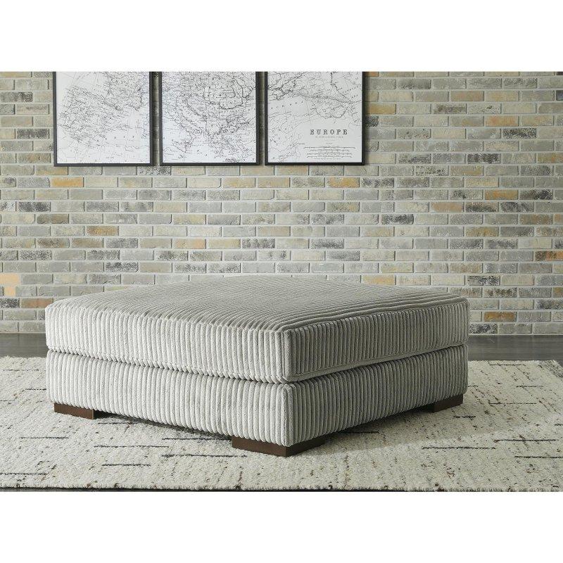 Gri Polyester Kumaş Puflu U Şekilli Köşe Koltuk - 338x338 cm - 260422