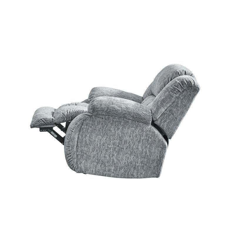 Gri Polyester Kumaş Sallanır Manuel Mekanizmalı Baba Koltuğu - 107x104x102 cm - 323178