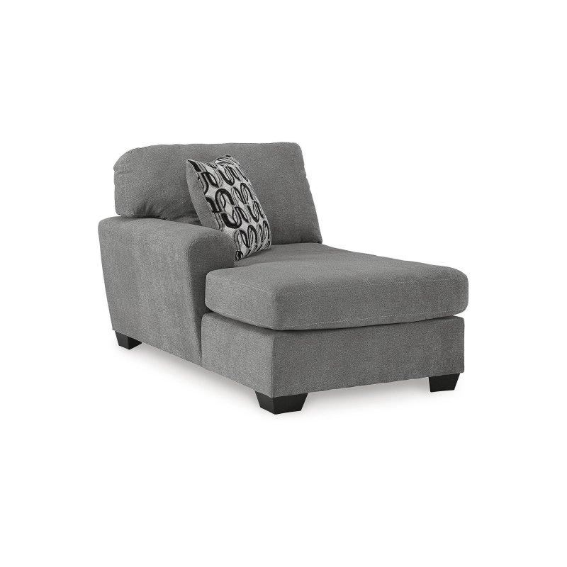 Gri Polyester Kumaş Şezlonglu 3 Parçalı U Köşe Koltuk - 256311