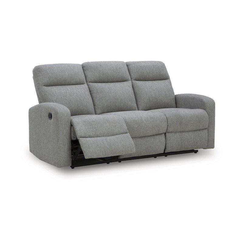 Gri Polyester Metal Manuel Yatar Mekanizmalı 3 Kişilik Bohem Koltuk - 194 cm - 285430