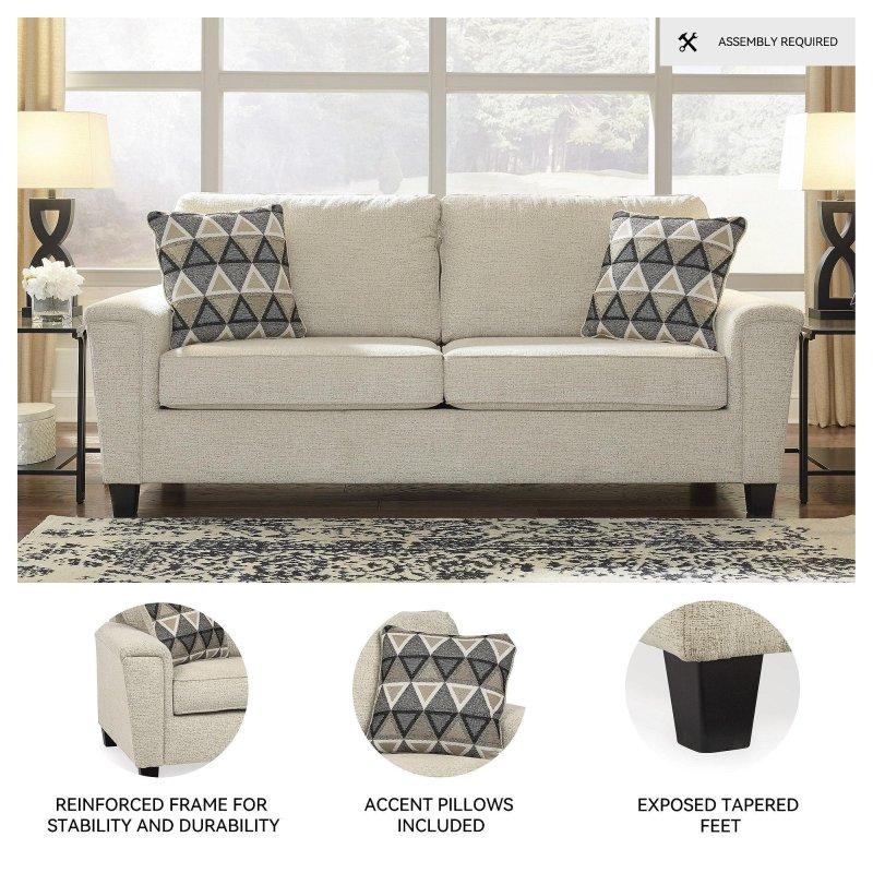 Gri Polyester Şönil Kumaş Yataklı 3 Kişilik Bohem Koltuk - 227x100x97 cm - 285627