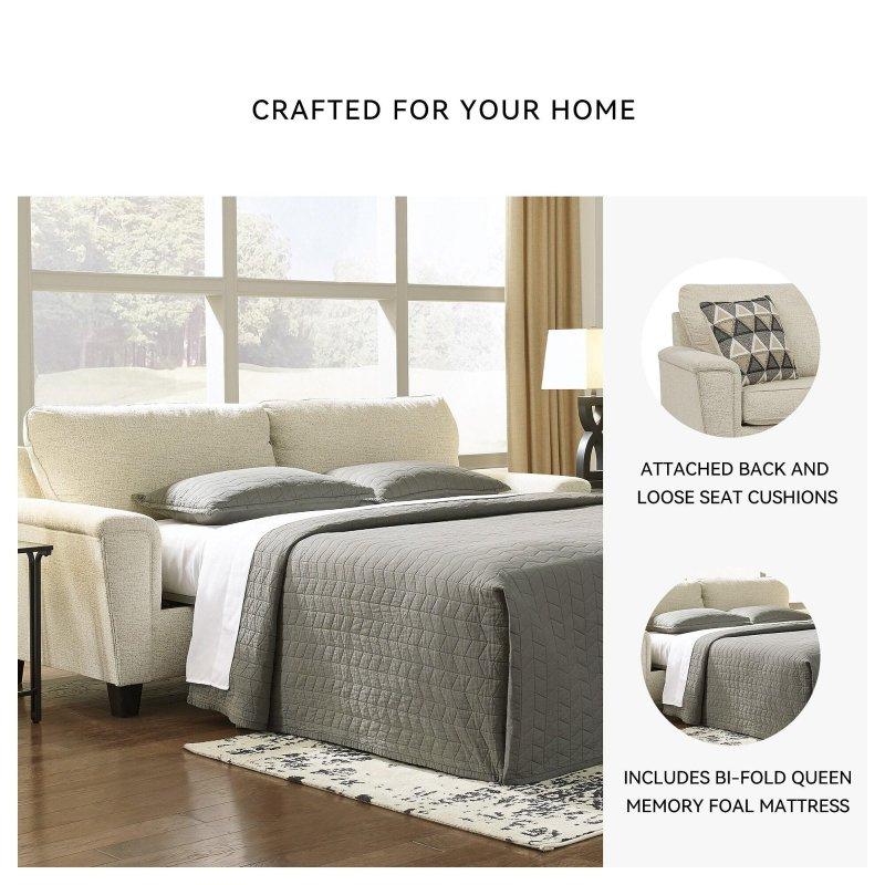 Gri Polyester Şönil Kumaş Yataklı 3 Kişilik Bohem Koltuk - 227x100x97 cm - 285627