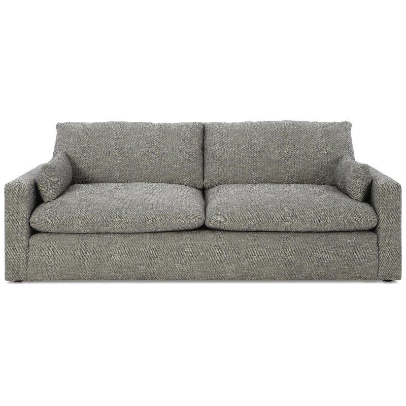 Gri Polyester Tüy Elyaf Dolgulu Çıkarılabilir Minderli Bohem Koltuk - 229x107 cm - 282760