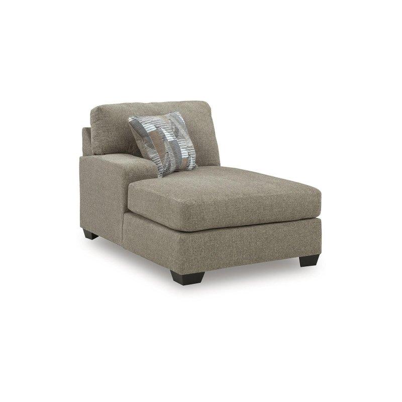 Gri Polyester Uzanma Modüllü U Şeklinde Köşe Koltuk - 256207